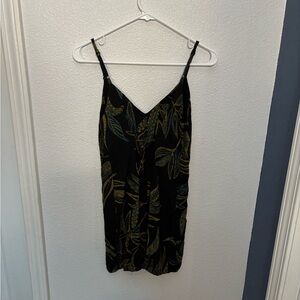 Elegant Black and Gold Women's mini Dress